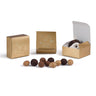 Gold Ornaments - Maxi Truffle Candy Box - 2-1/2 x 2-1/2 x 1-1/8"