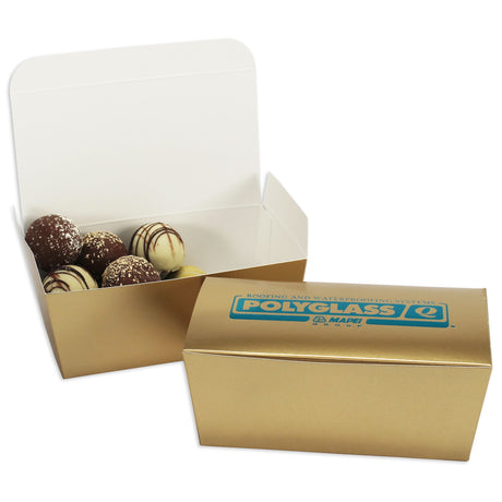 Gold Foil - Ballotin Box - (1/2 lb) 6 x 3-1/8 x 2-1/2"