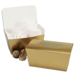Gold Foil - Ballotin Box - (1 lb) 6-3/4 x 3-3/4 x 3-1/2"