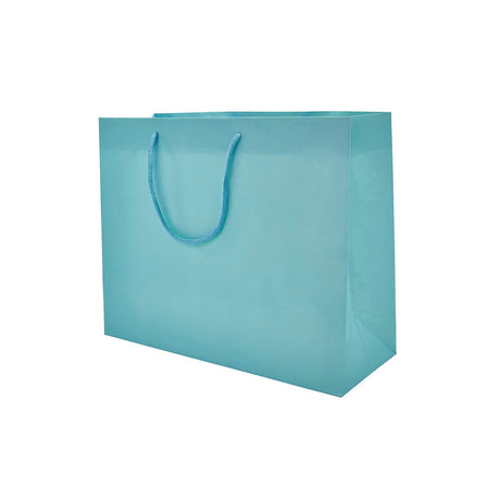 Matte Aqua - Matte Euro Tote - 10 x 4 x 8"