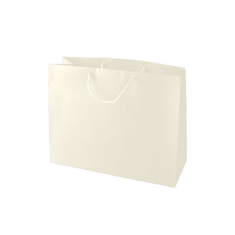 Matte Cream - Matte Euro Tote - 10 x 4 x 8"