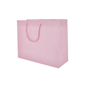 Matte Pastel Pink - Matte Euro Tote - 10 x 4 x 8"