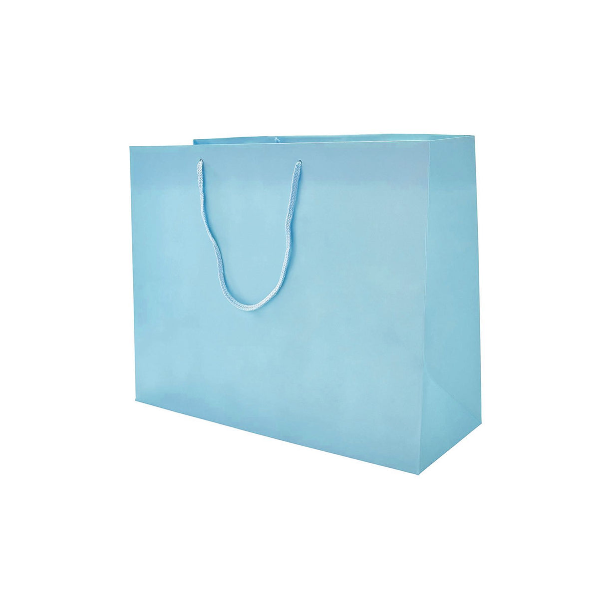 Matte Powder Blue - Matte Euro Tote - 10 x 4 x 8"
