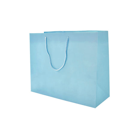 Matte Powder Blue - Matte Euro Tote - 10 x 4 x 8"