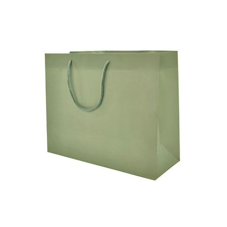 Matte Metallic Sage - Matte Euro Tote - 10 x 4 x 8"