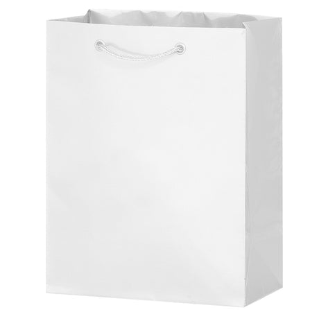 Matte White - Matte Euro Tote - 10 x 5 x 13"