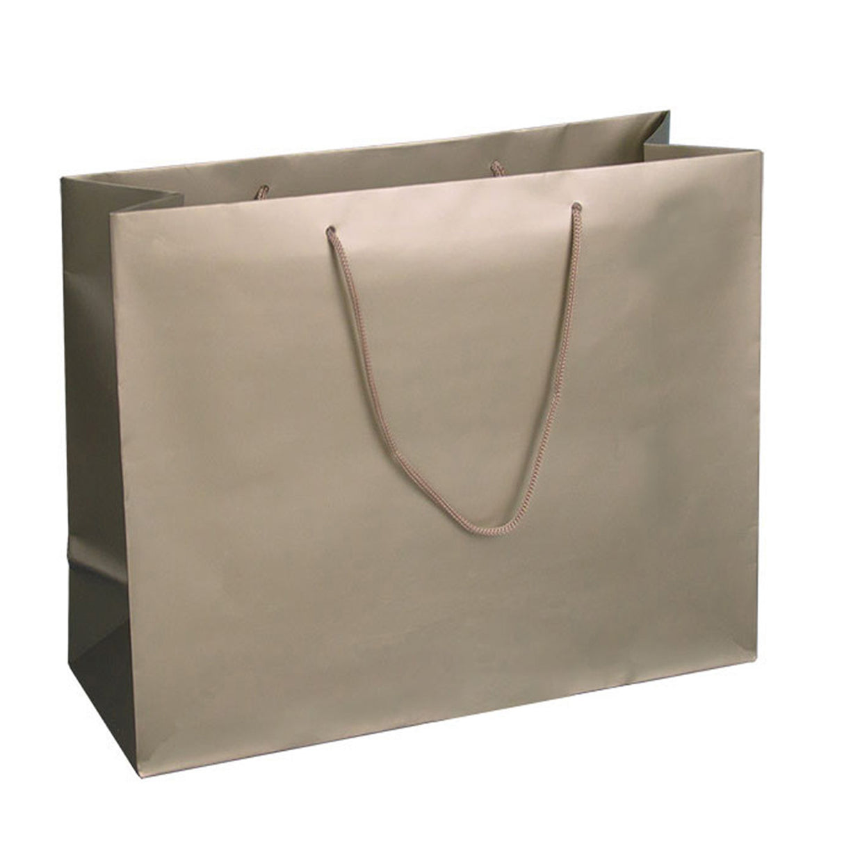Matte Metallic Champagne - Matte Euro Tote - 20 x 6 x 16"