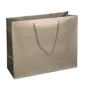Matte Metallic Champagne - Matte Euro Tote - 20 x 6 x 16"