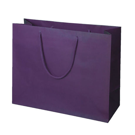 Matte Purple - Matte Euro Tote - 20 x 6 x 16"