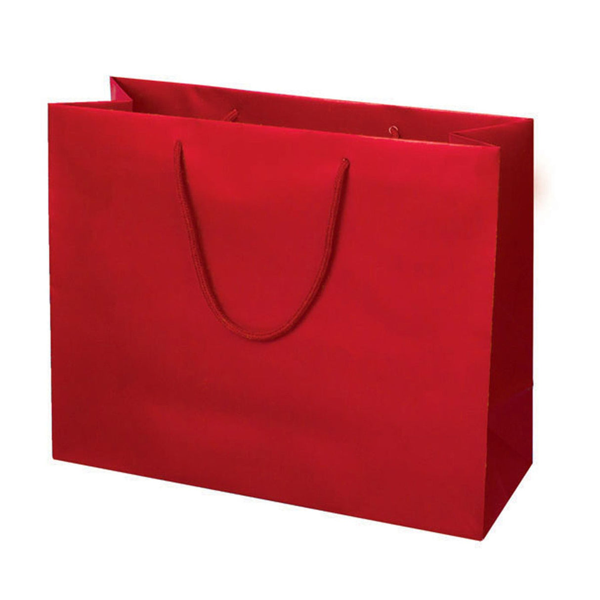 Matte Red - Matte Euro Tote - 20 x 6 x 16"