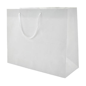 Matte White - Matte Euro Tote - 20 x 6 x 16"