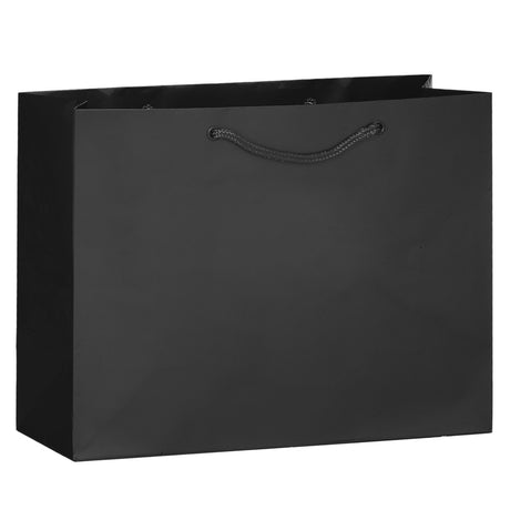 Gloss Black - Gloss Euro Tote - 13 x 5 x 10"