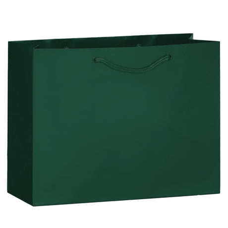 Gloss Hunter Green - Gloss Euro Tote - 13 x 5 x 10"