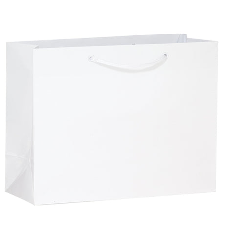 Matte White - Matte Euro Tote - 13 x 5 x 10"