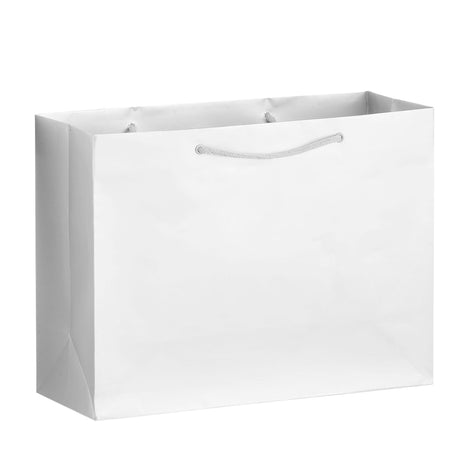 Matte White - Matte Euro Tote - 16 x 4-3/4 x 13"