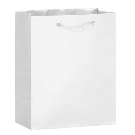 Matte White - Matte Euro Tote - 8 x 4 x 10"