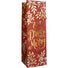 Holiday Floral - Wine Bag - 4-1/2 x 4-1/2 x 14"
