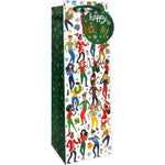 Holiday Party - Wine Bag - 4-1/2 x 4-1/2 x 14"