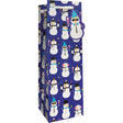 Snowman Party - Wine Bag - 4-1/2 x 4-1/2 x 14"