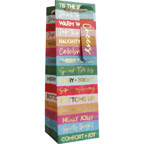 Drink to That - Wine Bag - 4-1/2 x 4-1/2 x 14"