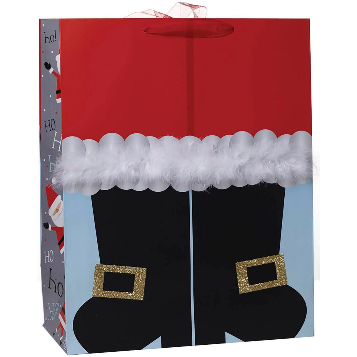 Santa's Boots - Gift Bag - 14 x 7 x 17-1/2"