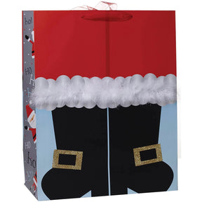 Santa's Boots - Gift Bag - 14 x 7 x 17-1/2"