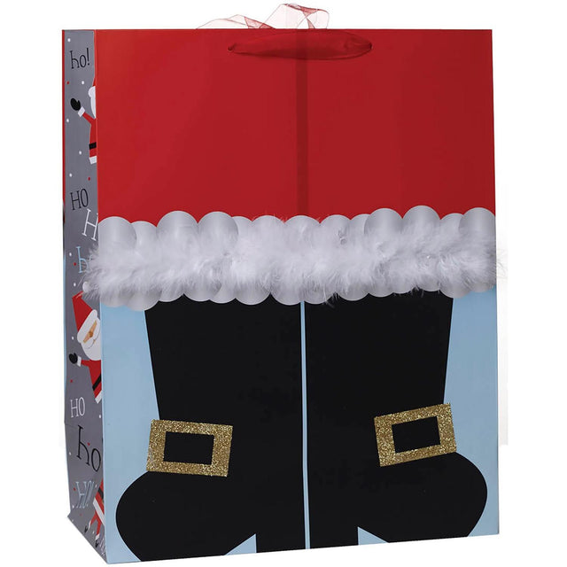 Santa's Boots - Gift Bag - 14 x 7 x 17-1/2"