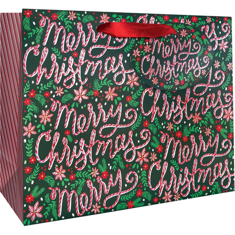 Candy Cane Christmas - Gift Bag - 12-1/2 x 5 x 10"