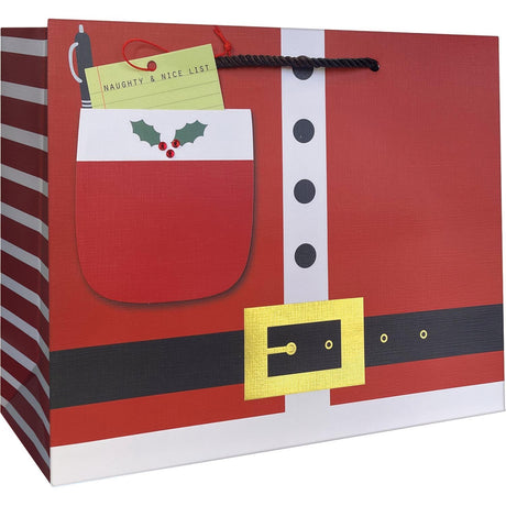 Santa's List - Gift Bag - 12-1/2 x 5 x 10"