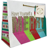 Merry Little Christmas - Gift Bag - 12-1/2 x 5 x 10"
