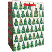 Christmas Trees - Gift Bag - 10 x 5 x 12-1/2"