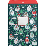 Yeti for the Holidays - Theme Mailing Envelope - 11 x 1/2 x 15-1/2"
