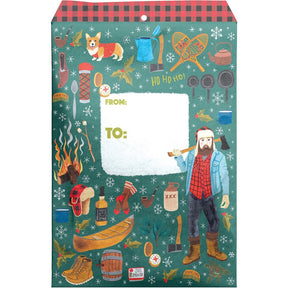 Winter Lumberjack - Theme Mailing Envelope - 11 x 1/2 x 15-1/2"