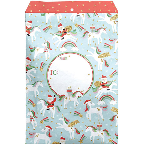 Merry Unicorns - Theme Mailing Envelope - 11 x 1/2 x 15-1/2"