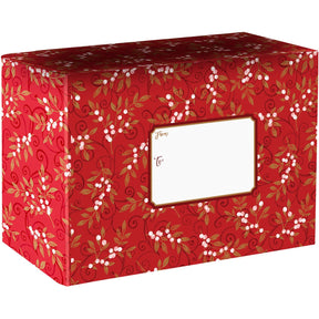 Holiday Floral - Theme Mailing Box - 12 x 6 x 9"