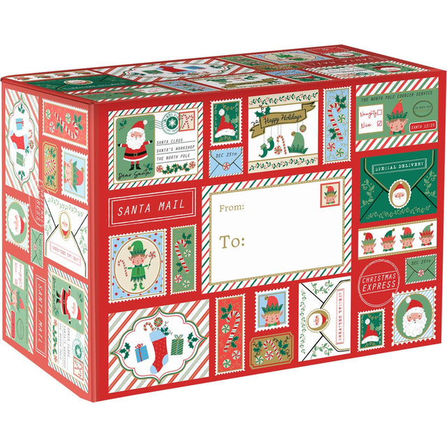 North Pole Bound - Theme Mailing Box - 12 x 6 x 9"
