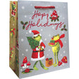 Festive Frogs - Gift Bag - 8 x 4 x 10"