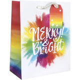 Merry & Bright - Gift Bag - 8 x 4 x 10"