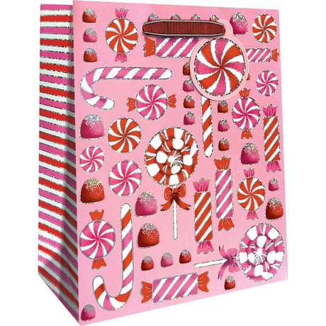 Candy Christmas - Gift Bag - 8 x 4 x 10"