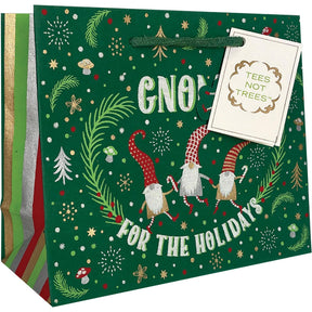 Gnome for Christmas - Gift Bag - 10 x 4 x 8"