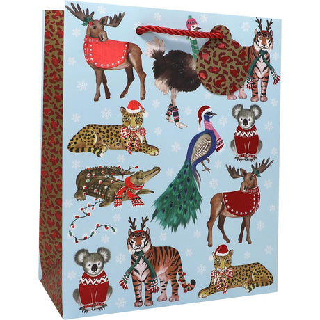 Holiday Safari - Gift Bag - 8 x 4 x 10"