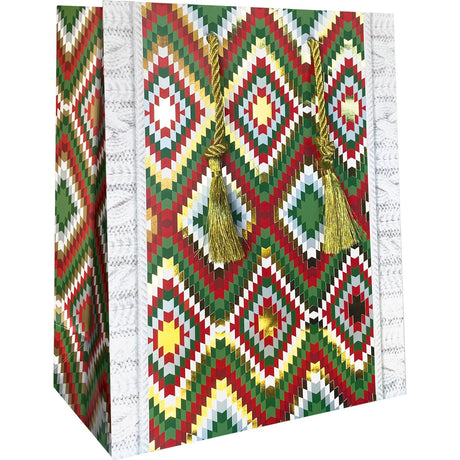 Boho Holiday - Gift Bag - 8 x 4 x 10"