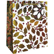 Elegant Holly - Gift Bag - 8 x 4 x 10"
