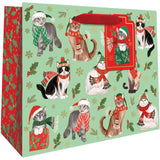 Frolicking Felines - Gift Bag - 10 x 4 x 8"