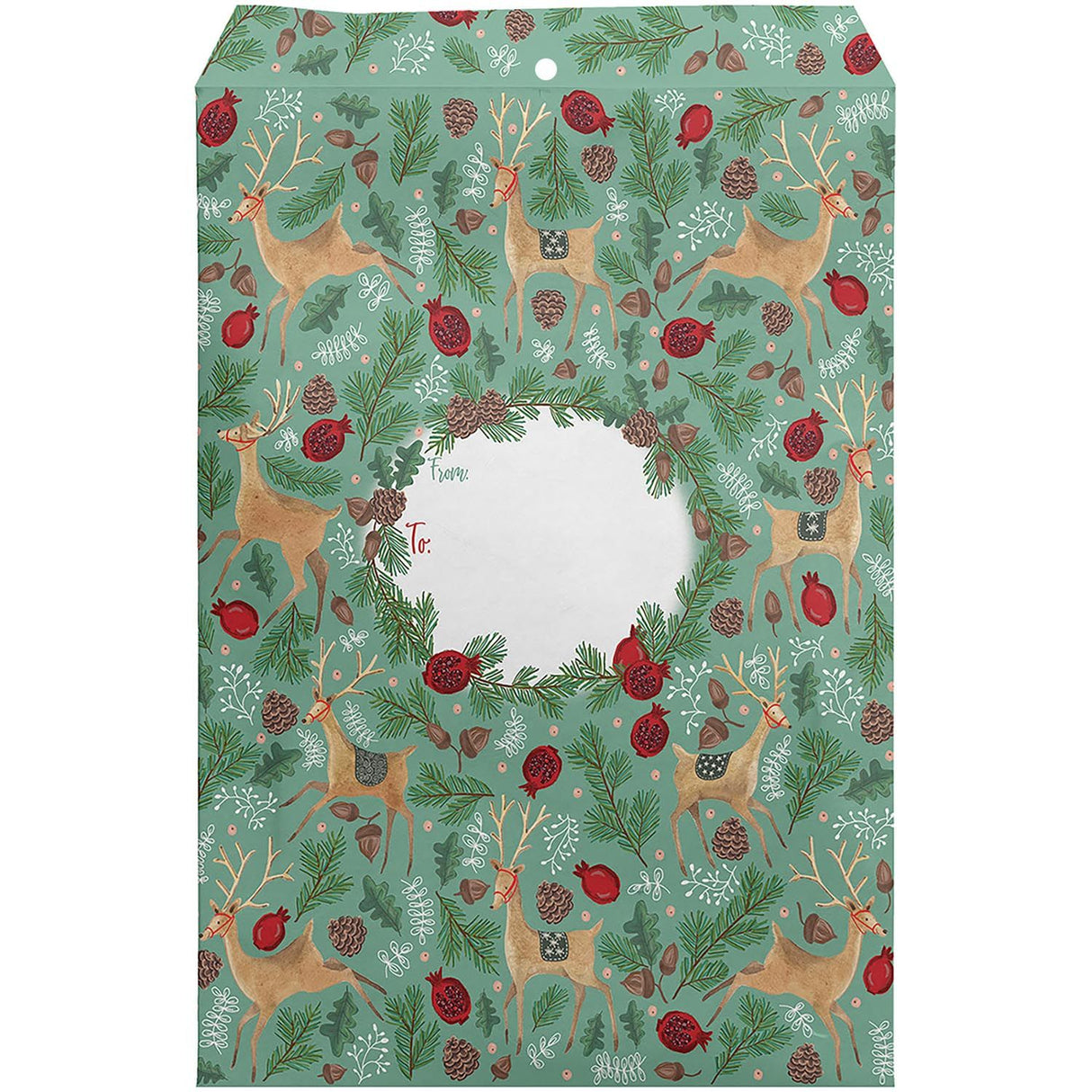 Reindeer Tapestry - Theme Mailing Envelope - 9 x 1/2 x 12"