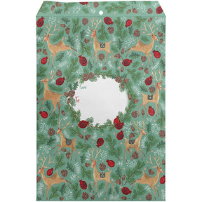 Reindeer Tapestry - Theme Mailing Envelope - 9 x 1/2 x 12"
