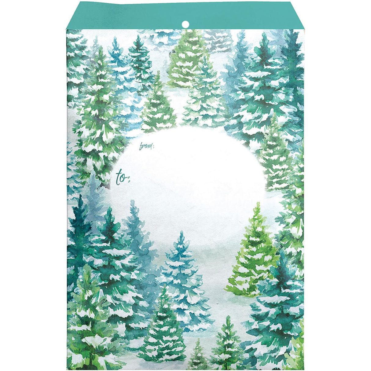 Snowy Trees - Theme Mailing Envelope - 9 x 1/2 x 12"