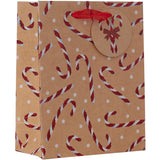 Candy Cane Glitter - Gift Bag - 6 x 3 x 7-1/2"