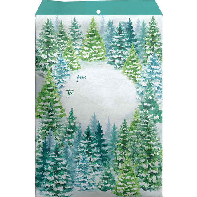 Snowy Trees - Theme Mailing Envelope - 6 x 1/2 x 9-1/2"