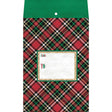 Red Plaid - Theme Mailing Envelope - 6 x 1/2 x 9-1/2"